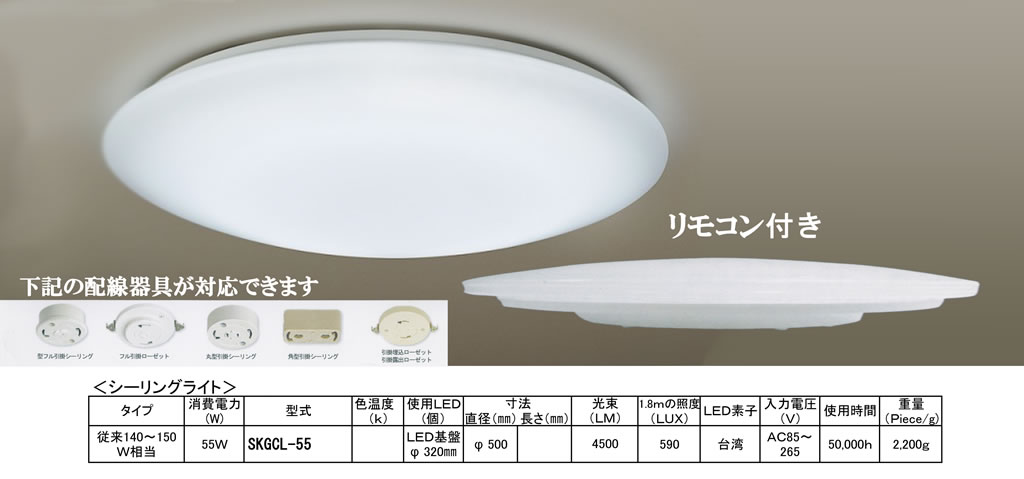 LEDシーリングライト